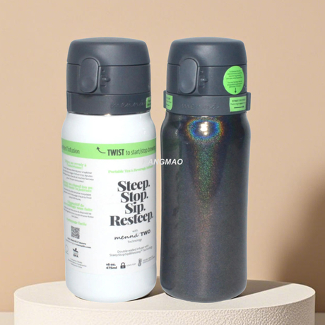 16OZ double wall stainless steel tea travel bottle which can adjust the tea concentration patented