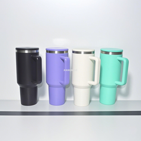 BSCI audit factory 40OZ double wall stainless steel vacuum tumbler with powder coating finish